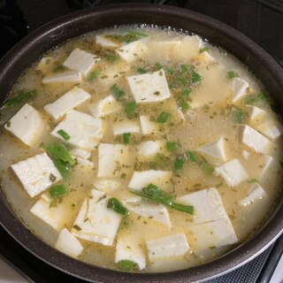 白だし豆腐味噌スープ